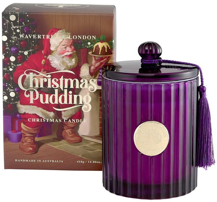 Wavertree & London Christmas Pudding Candle 330g