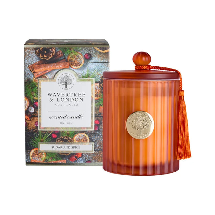 Wavertree & London Sugar & Spice Christmas Twin Wick Candle 410g