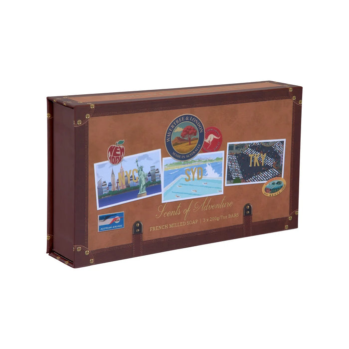 Wavertree and London Scents of Adventure Soap Trio Set 200gx3pk