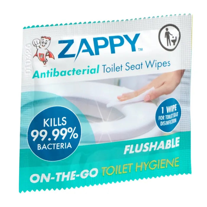 Zappy Antibacterial Toilet Seat Wipes 6s