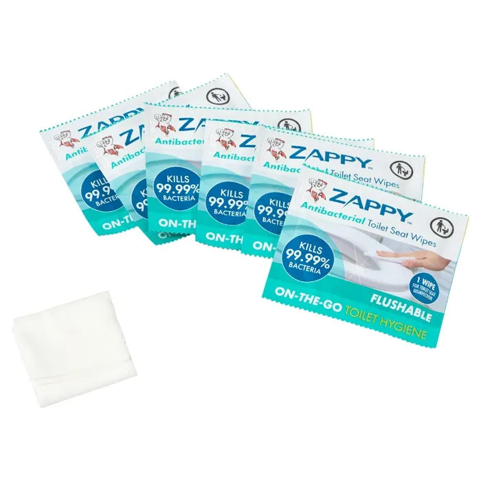 Zappy Antibacterial Toilet Seat Wipes 6s