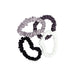 Adorn By Mae Elastics Slim Scrunchies Greys - image 4