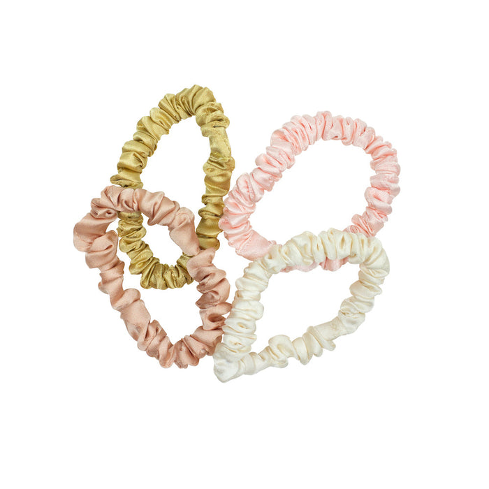 Adorn By Mae Elastics Slim Scrunchies Nude - image 3