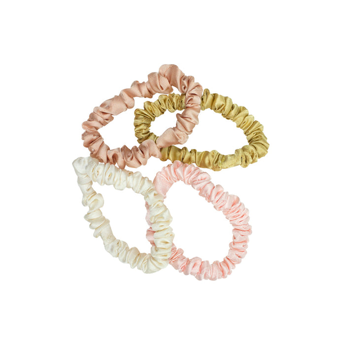 Adorn By Mae Elastics Slim Scrunchies Nude - image 4