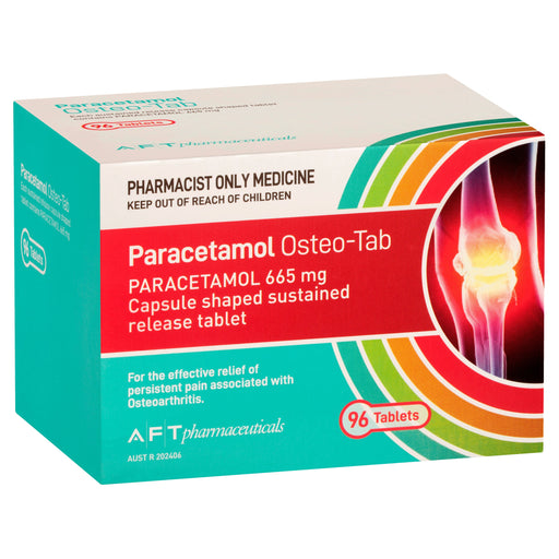 AFT Paracetamol Osteo-Tab 665mg Modified Release 96 Tablets
