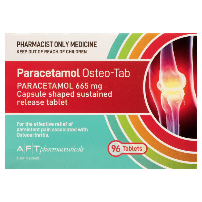 AFT Paracetamol Osteo-Tab 665mg Modified Release 96 Tablets