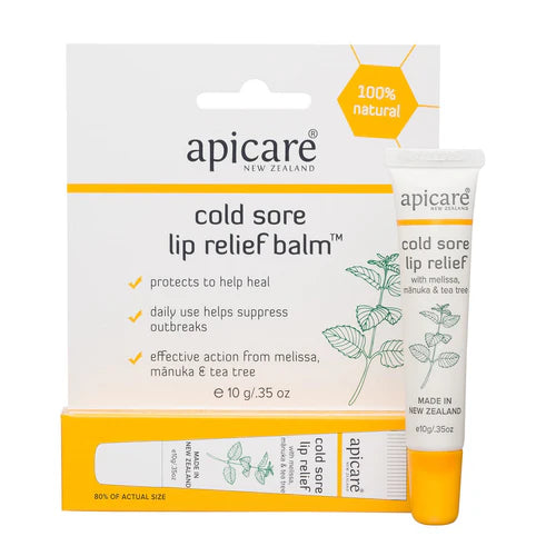 Apicare Cold Sore Relief Balm 10g — Kiwi Chemist