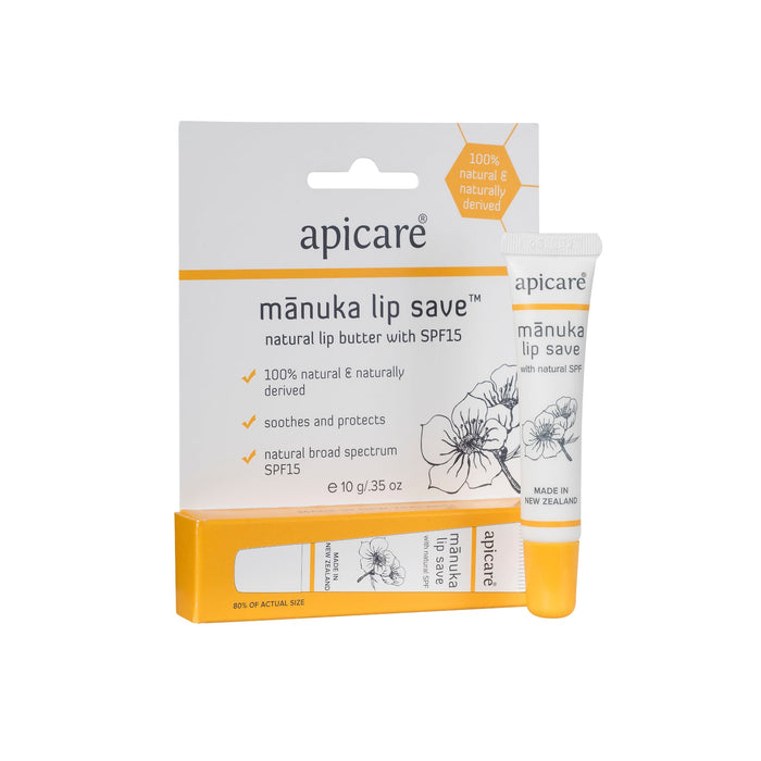Apicare Manuka Lip Save Natural Lip Butter SPF 15 10g