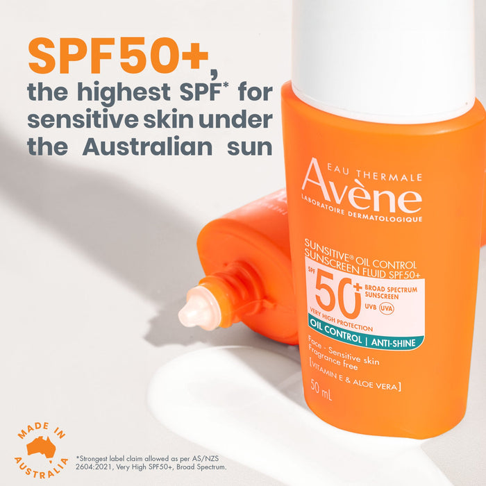 Avene Sunsitive Oil Control Sunscreen Fluid SPF50+ 50ml