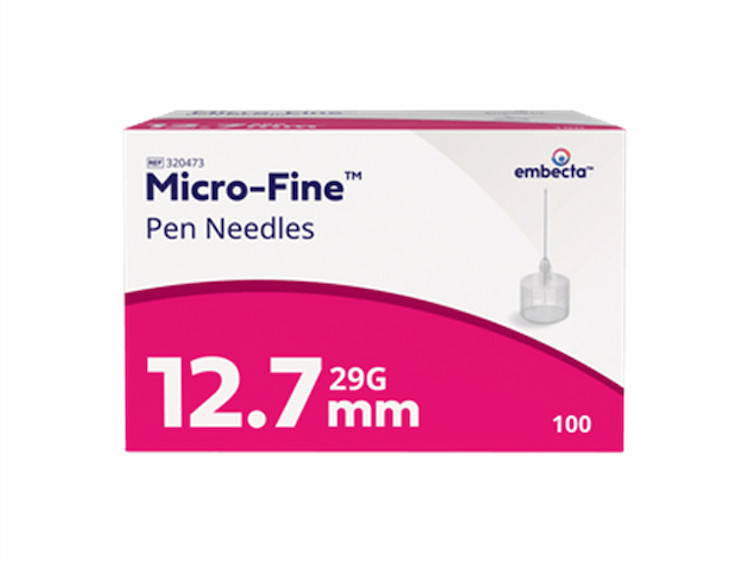 BD Micro-Fine Pen Needles 29G x 12.7mm 100 Pack