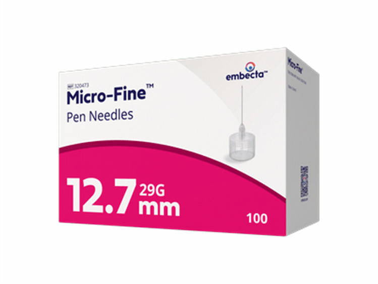 BD Micro-Fine Pen Needles 29G x 12.7mm 100 Pack
