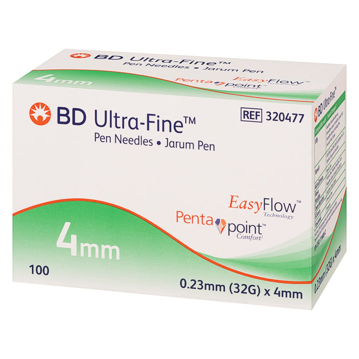 BD Micro-Fine Pen Needles 32G x 4mm 100 Pack