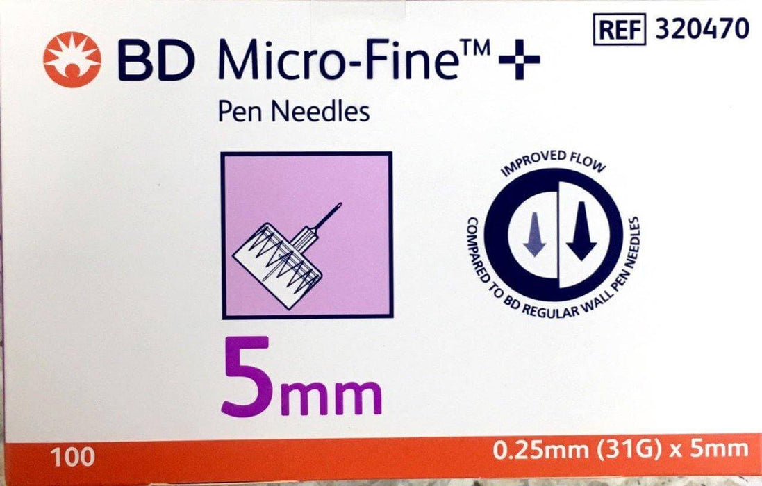 Bd Micro Fine 5mm needles 100s