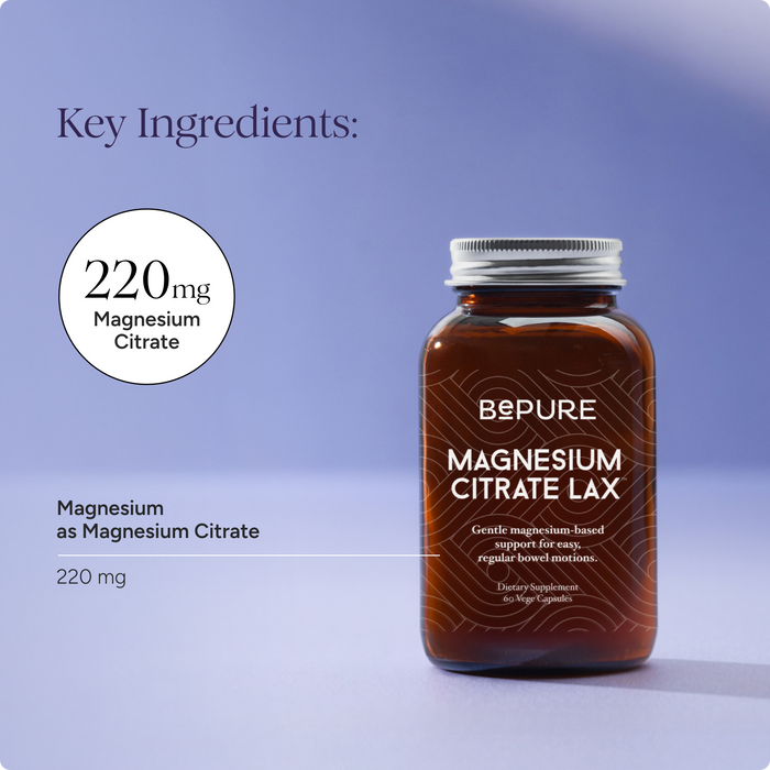 BePure Magnesium Citrate Lax 60 Capsules