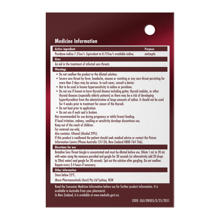 Betadine Sore Throat Gargle - image 6