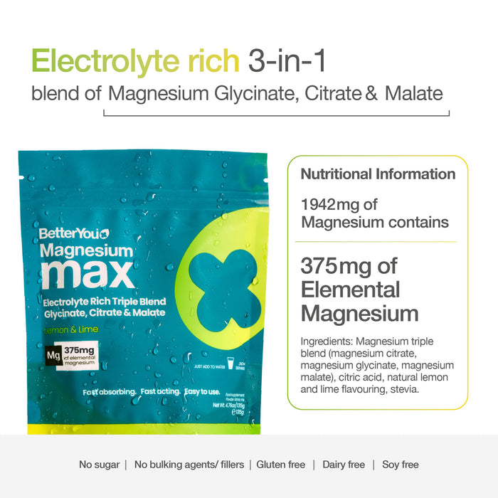 Better You Mg Max Lemon & Lime Powder 135g - image 4