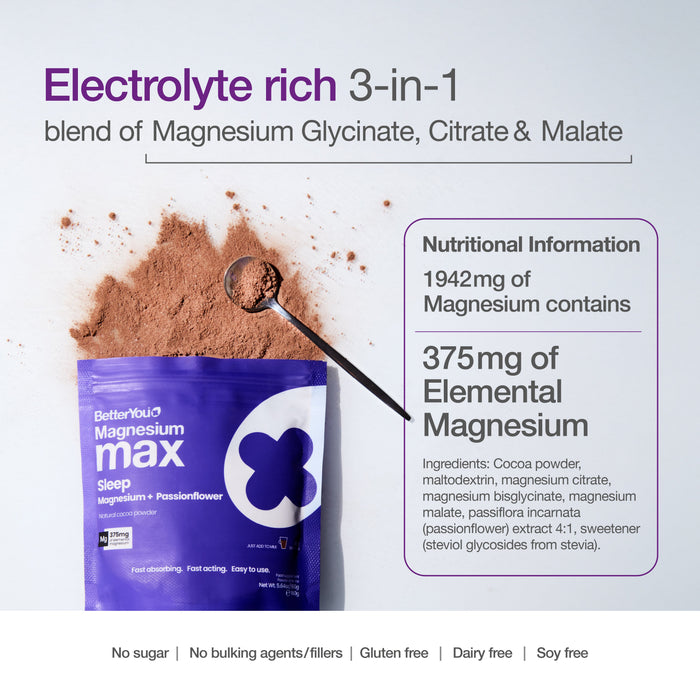 BetterYou Magnesium Max Sleep Powder 160g - image 5
