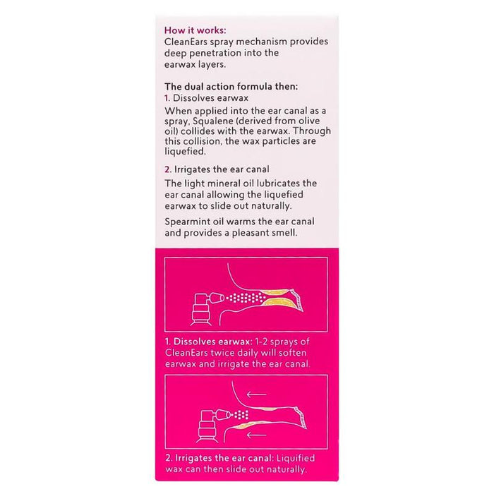 BioRevive Clean Ears Ear Wax Removal Spray 30ml