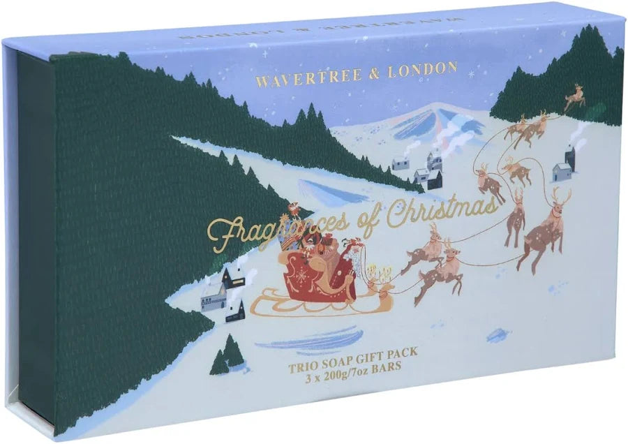 Wavertree and Londin Soap Frag of Xmas Set 200gx3pk