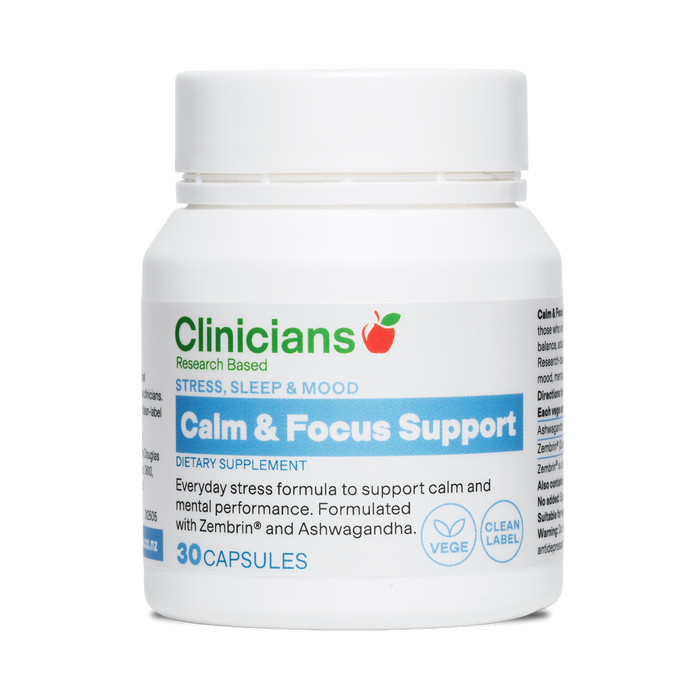 Clinicians Calm & Focus Support 30 Capsules