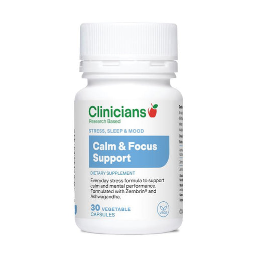 Clinicians Calm & Focus Support Capsules 30s - image 2
