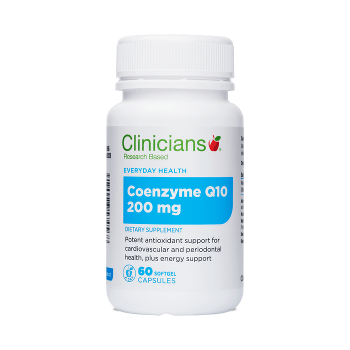 Clinicians Coenzyme Q10 200mg 60 Softgel Capsules
