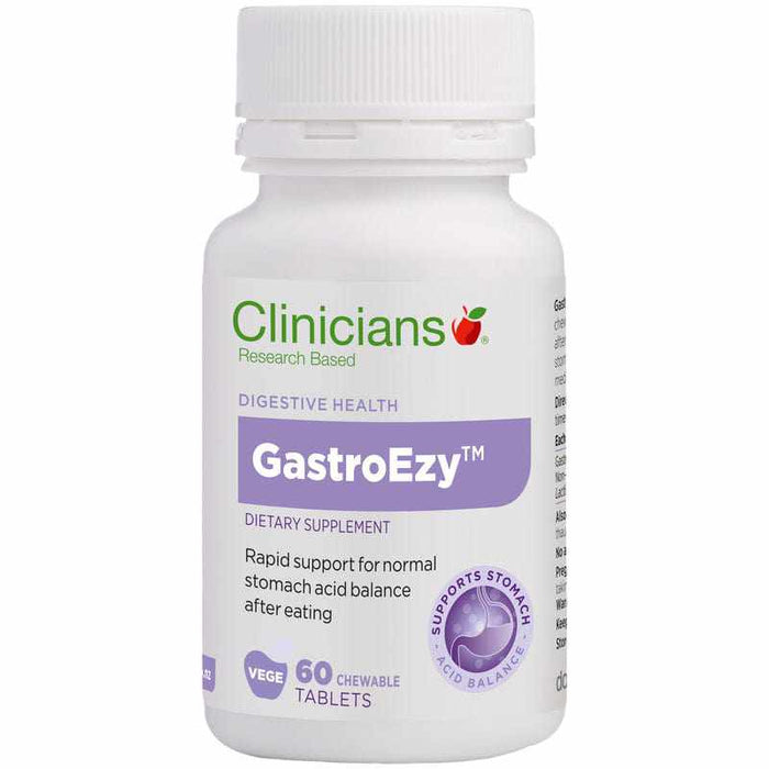 Clinicians GastroEzy 60 Chewable Tablets