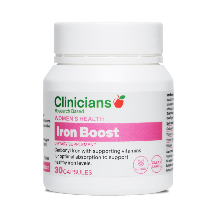 Clinicians Iron Boost 30 Capsules