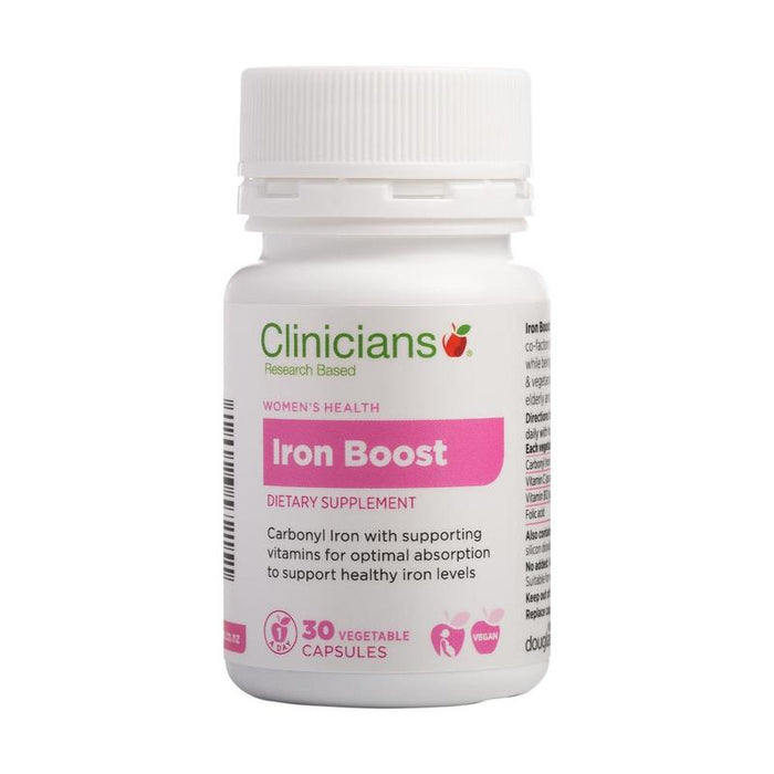 Clinicians Iron Boost 30 Capsules