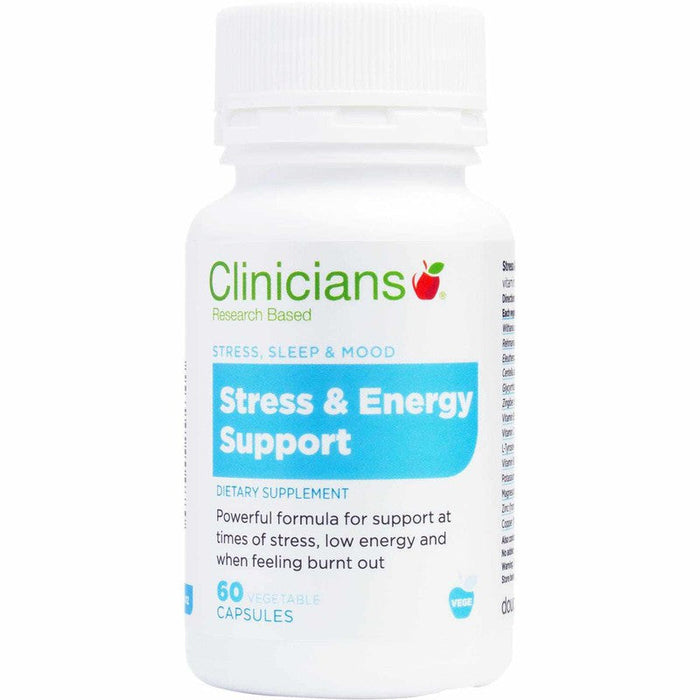 Clinicians Stress & Energy Support 60 Capsules