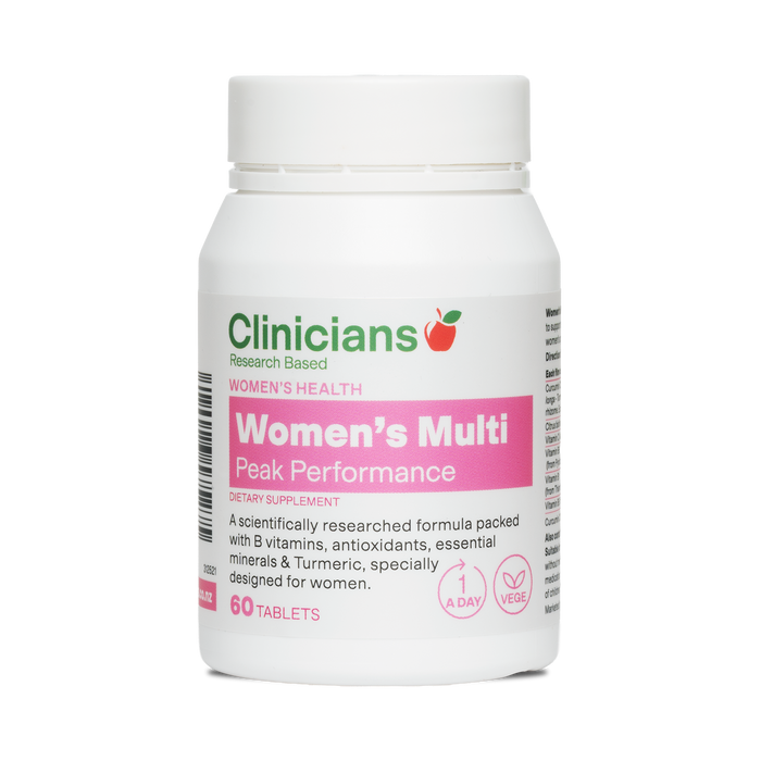 Clinicians Women's Multi Peak Performance 60 Tablets