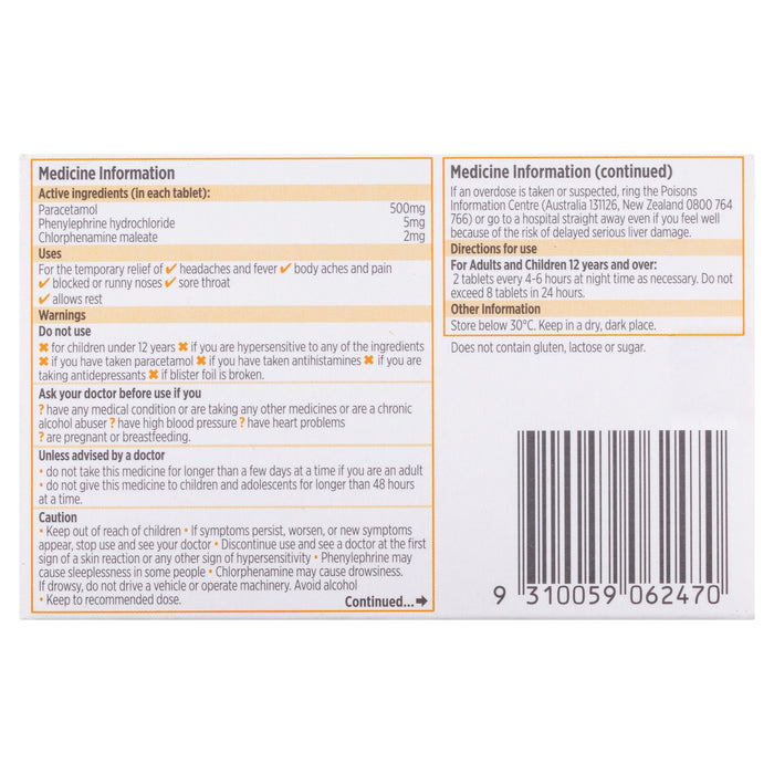 Codral Night Tablets (24 tabs) - image 4