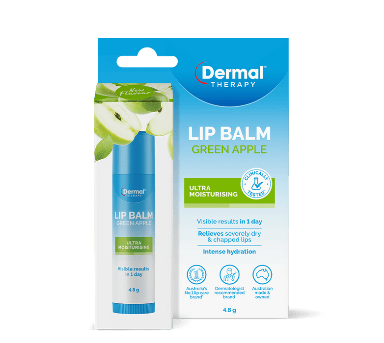 Dermal Therapy Lip Balm Stick Green Apple 4.8g