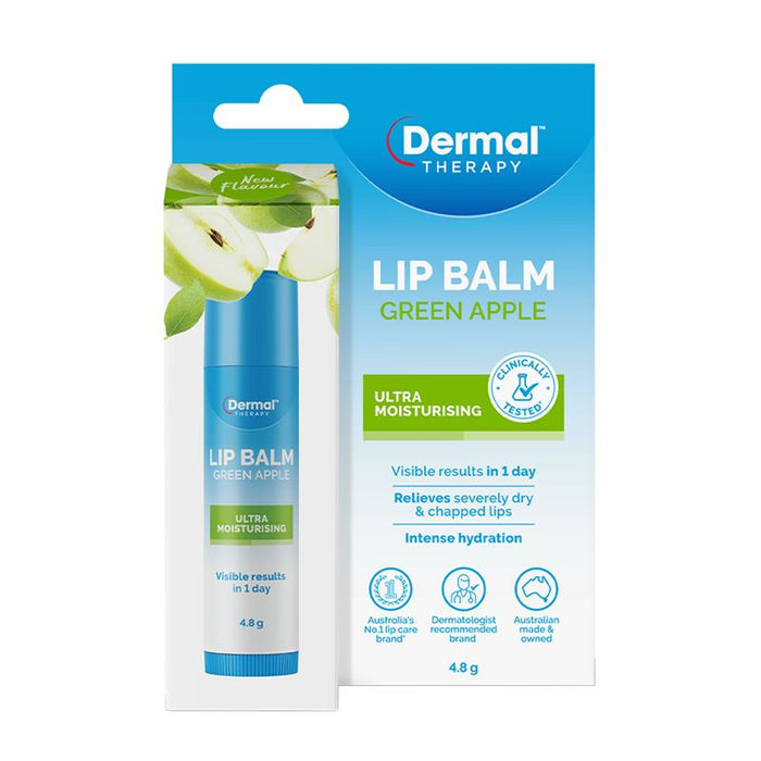 Dermal Therapy Lip Balm Stick Green Apple 4.8g