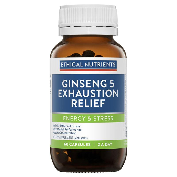 Ethical Nutrients Ginseng 5 Exhaustion Relief (60 caps) - image 1
