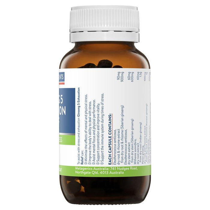 Ethical Nutrients Ginseng 5 Exhaustion Relief (60 caps) - image 4