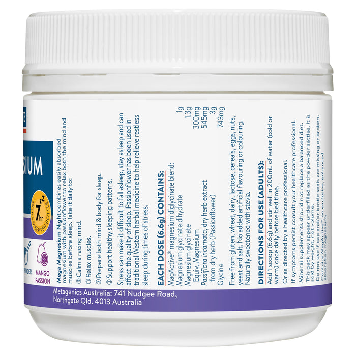 Ethical Nutrients Mega Magnesium Night 126g - image 3
