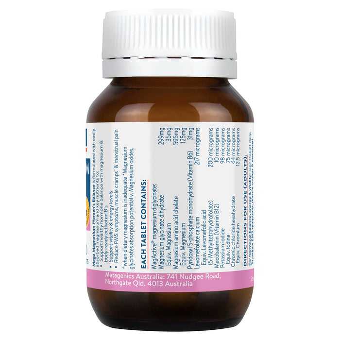 Ethical Nutrients Mega Magnesium Women's Balance Tabs 30s - image 2