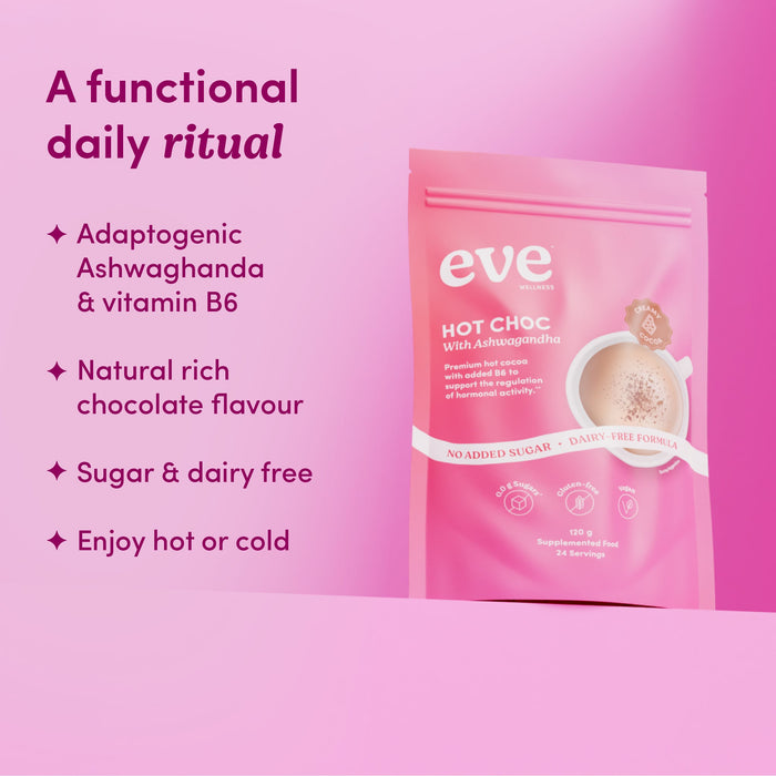 Eve Wellness Hot Choc with Ashwagandha 120g (24 Serves)