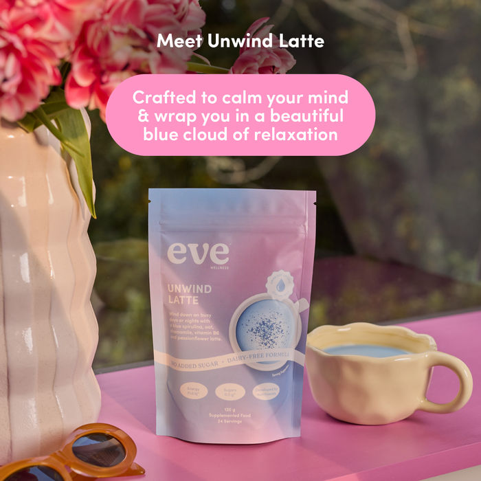 Eve Wellness Unwind Latte with Blue Spirulina & Chamomile 120g