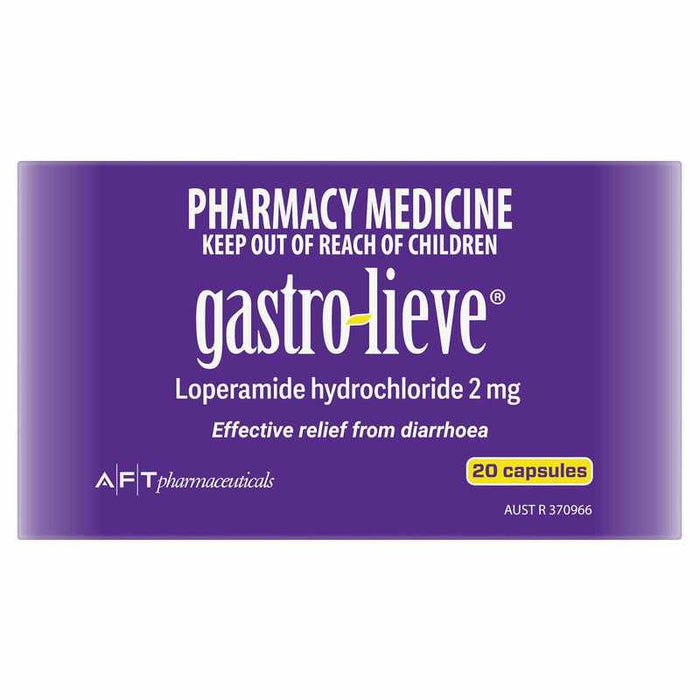 Gastro-Lieve Loperamide 2mg 20 Capsules