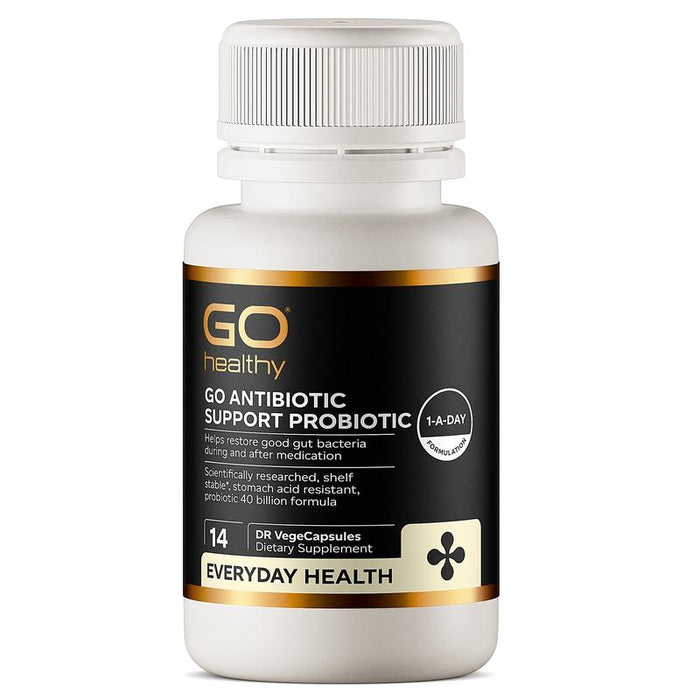 GO Healthy GO Antibiotic Support Probiotic 14 Delayed Release VegeCapsules
