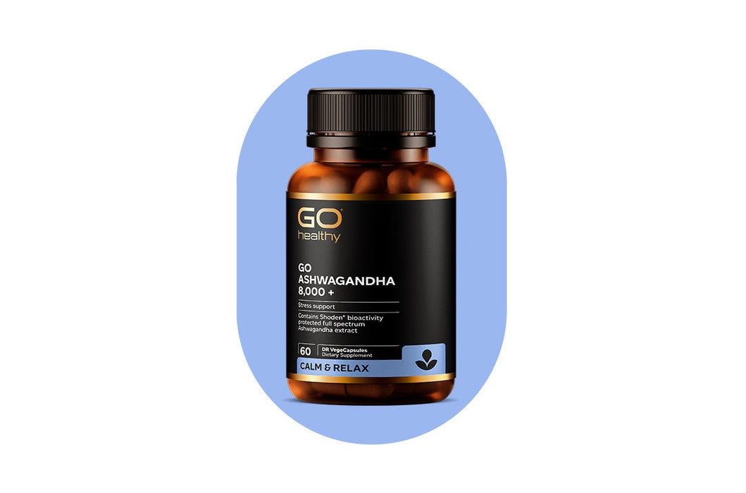 GO Healthy GO Ashwagandha 8,000+ 60 Delayed Release VegeCapsules