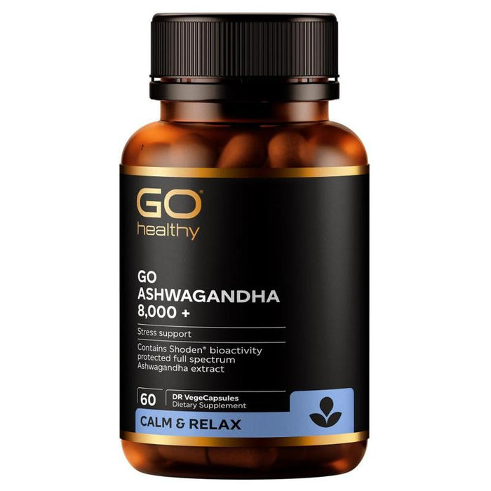 GO Healthy GO Ashwagandha 8,000+ 60 Delayed Release VegeCapsules