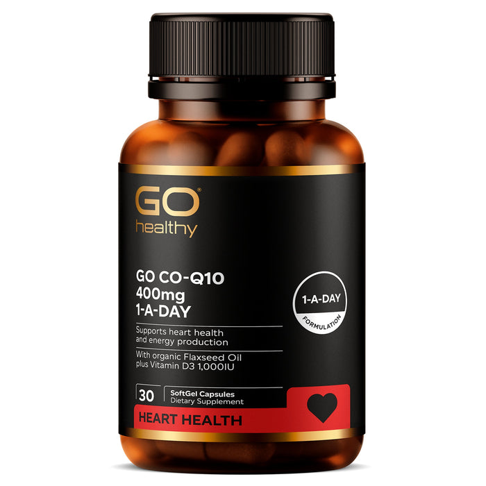 GO Healthy GO Co-Q10 400mg 1-A-Day 30 SoftGel Capsules