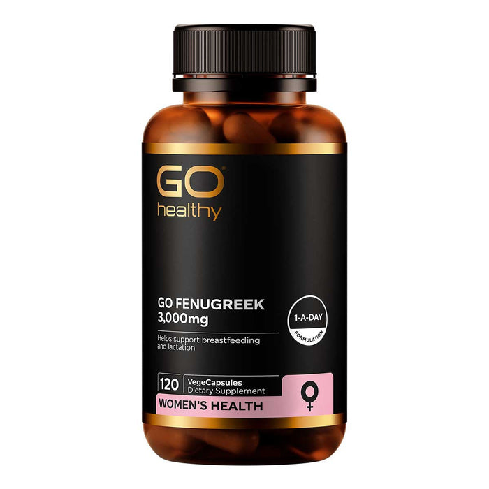 GO Healthy GO Fenugreek 3,000mg 120 VegeCapsules