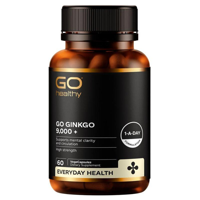 GO Healthy GO Ginkgo 9,000+ 60 VegeCapsules