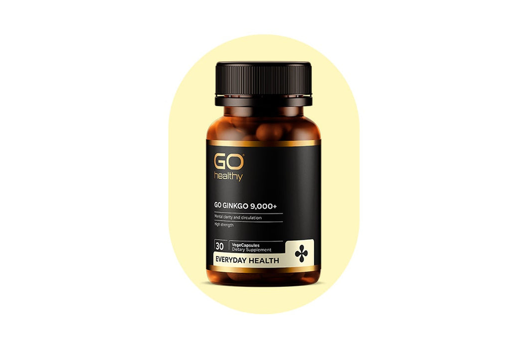 GO Healthy GO Ginkgo 9,000+ 60 VegeCapsules