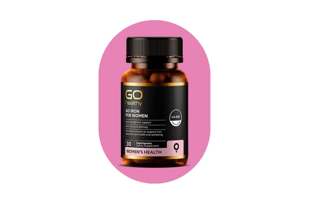 GO Healthy GO Iron Complex for Women 30 VegeCapsules
