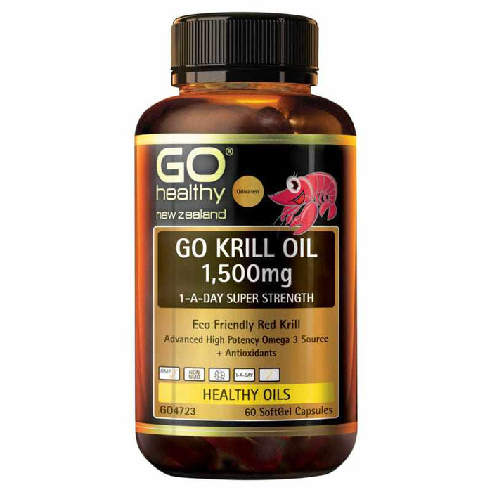 GO Healthy GO Krill Oil 1500mg 1-A-Day SoftGel Capsules